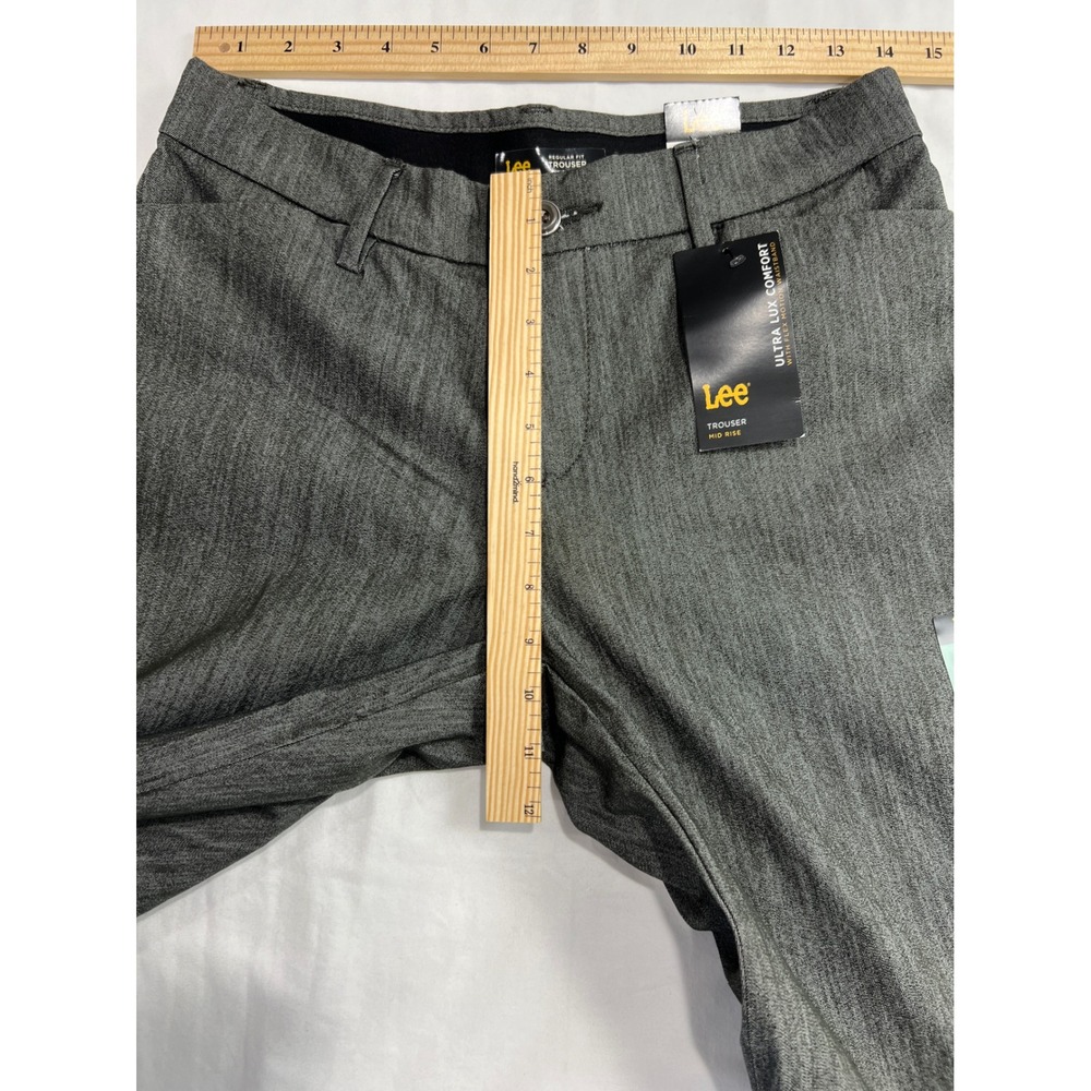 Lee Trouser Women 4 Med Gray Mid Rise Ultra Lux Comfort Flex Motion Waistband A1 - Picture 5 of 13